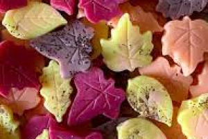 Pétale de cire fondant feuille d'automne "Halloween"