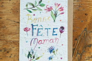 les cartes de lulu "Bonne fête maman"fleurs