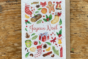 Les cartes de Lulu Noel "buche"