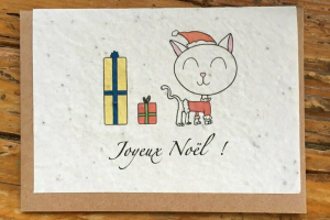 Les cartes de Lulu Noel "chat"