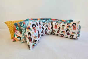 Bouillotte cervicale sèche déhoussable motif femme