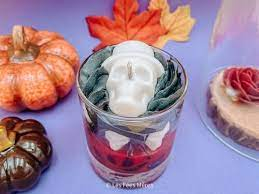 Bougie fée mère halloween violette jasmin musc vetiver