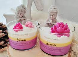 Bougie de Malou lotus Jasmin