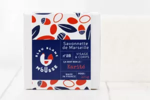 Bleu blanc mousse savon lait d'anesse karité