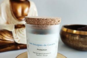 Bougie de Corallie lithothérapie protection
