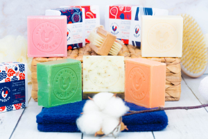 bleu blanc mousse savon anesse musc blanc