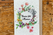 les cartes de lulu "Bonne fête maman" couronne fleurs