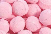 Mini de bille de bain fraise