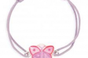 Bracelet enfant fille lacet papillon
