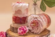bougie fée mère grand modèle fleur de sakura