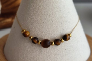 les bijoux de Corallie bracelet or oeil de tigre