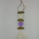 Brin de lavande tresse 2 coeurs lavande et fleur de lavande