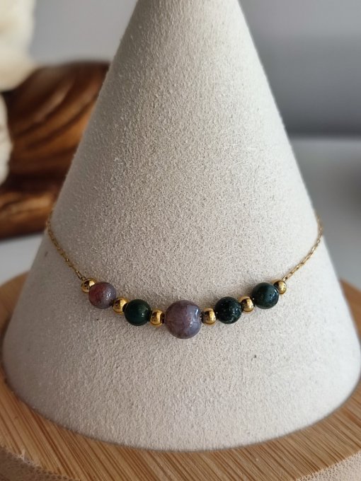 les bijoux de Corallie bracelet or agathe