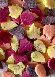 Pétale de cire fondant feuille d'automne "Halloween"