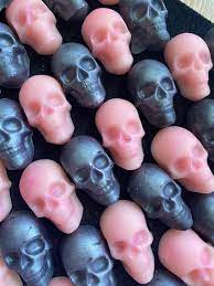 Pétale de cire fondant tête de mort "Halloween"
