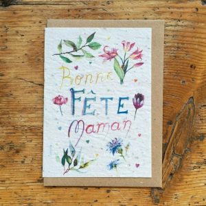 les cartes de lulu "Bonne fête maman"fleurs