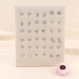 lilas de seine boucles d oreilles puce argenté