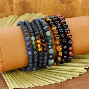 merveille du monde homme bracelet rubis zoisite 6 mm