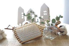 Cap bambou brosse à cheveux démélante