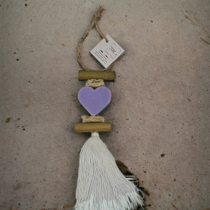 Brin de lavande tresse coeur lavande