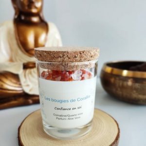 Bougie de Corallie lithothérapie confiance en soi