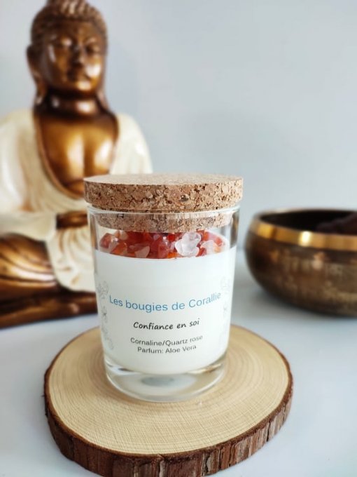 Bougie de Corallie lithothérapie confiance en soi