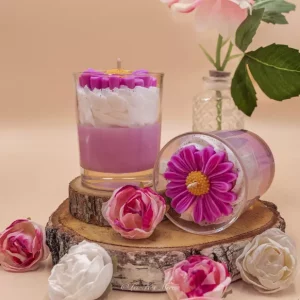 bougie fée mère fleur de coton