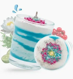 bougie fée mère fleur d'eau