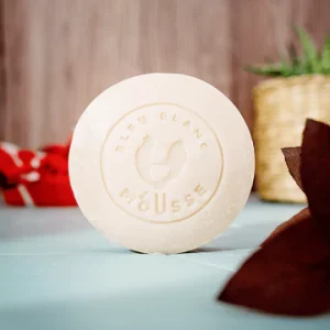 Bleu blanc mousse savon bave d'escargot