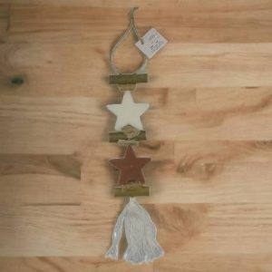 Brin de lavande tresse 1 coeur fleur de coton1 etoile blanche