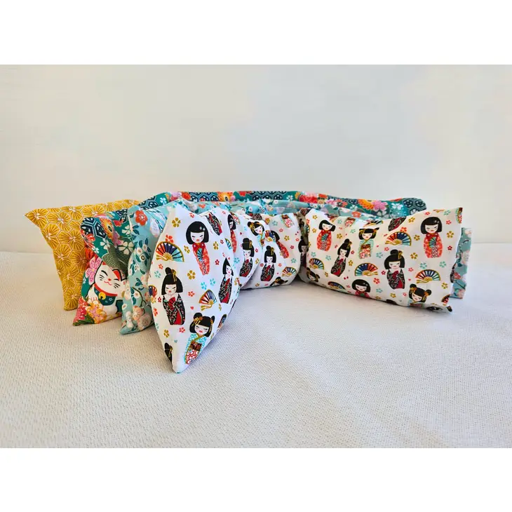 Bouillotte cervicale sèche déhoussable motif femme