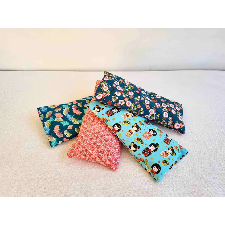 Bouillotte sèche déhoussable motif feuilles