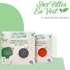 Les filles en vert lingettes lot de 4 rose