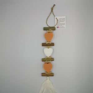 Brin de lavande tresse 2 coeurs fleur d'oranger 1 coeur amande