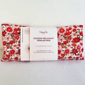 Bouillotte sèche déhoussable fleur apaisante yeux lavande