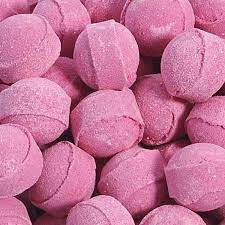 Mini bille de bain framboise