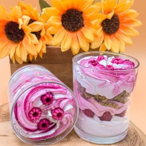 bougie fée mere framboise caramel grand modele