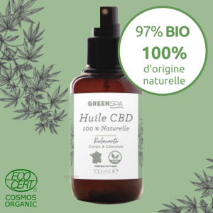 Green spa huile relaxante cbd