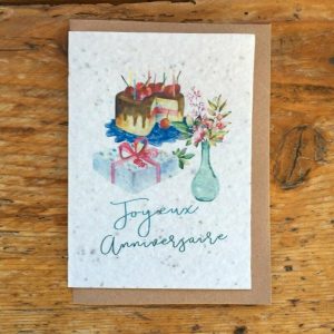 les cartes de Lulu "joyeux anniversaire"(gateau cadeau)