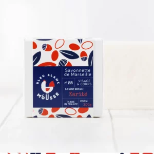 Bleu blanc mousse savon lait d'anesse karité