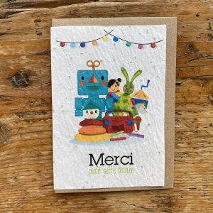 Les cartes de Lulu "Merci pour cette année" (jouets)