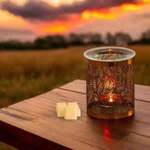 brule parfum feuille métal