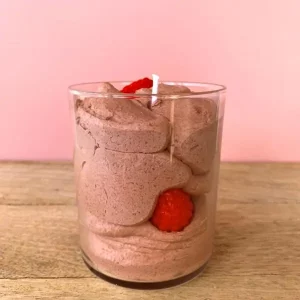 Savonnerie des bormes bougie mousse choco fraise