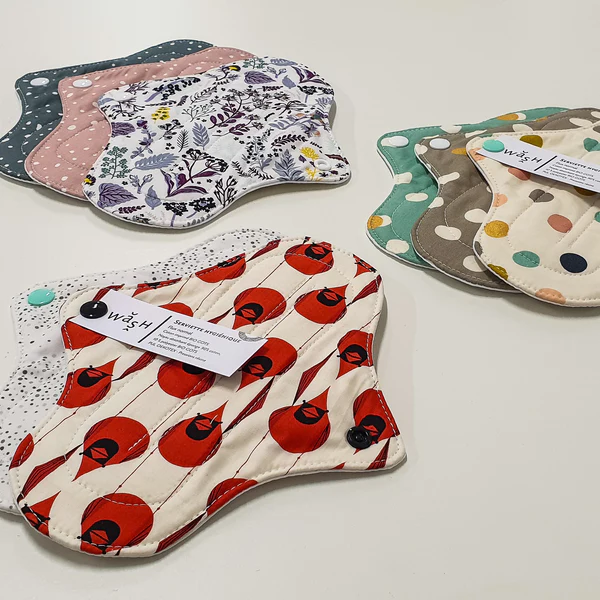 Wash serviette hygiénique flux normal à moyen réutilisable