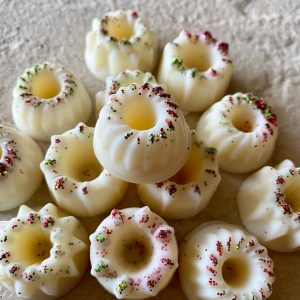 Pétale de cire fondant nougat