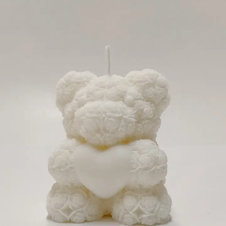 bougie fantaisie ours coeur