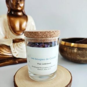 Bougie de Corallie lithothérapie paix intérieure