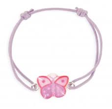 Bracelet enfant fille lacet papillon