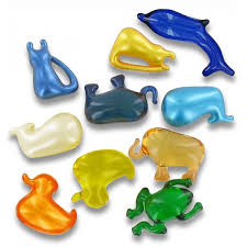 Perle de bain animaux baleine ananas