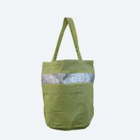 Supplément d'am sac shopping pailleté vert